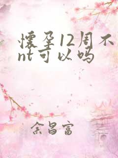 怀孕12周不做nt可以吗