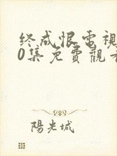 终成恨电视剧40集免费观看