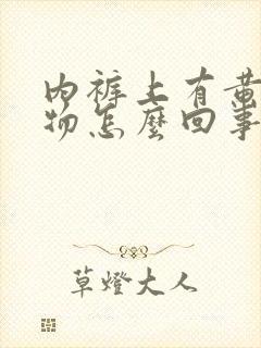 内裤上有黄分泌物怎么回事