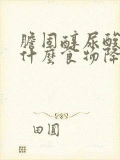 胆固醇尿酸高吃什么食物降得快