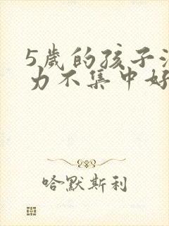 5岁的孩子注意力不集中好动怎么办