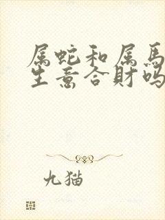 属蛇和属马的做生意合财吗