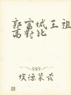 郭富城王祖蓝身高对比