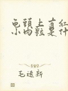 龟头上有红色的小肉粒是什么病