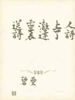 送灵澈上人这首诗表达了诗人怎样的思想感情