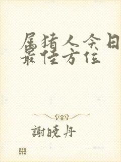 属猪人今日打牌最佳方位