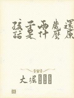 孩子两岁还不说话是什么原因