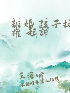 离婚 孩子抚养权 起诉