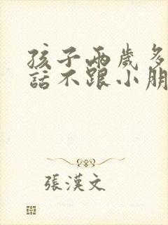 孩子两岁多不说话不跟小朋友玩