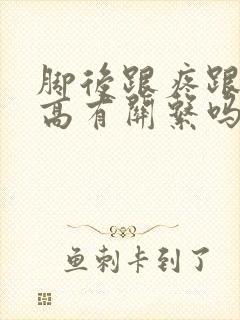 脚后跟疼跟尿酸高有关系吗