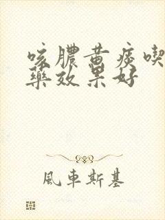 咳脓黄痰吃什么药效果好