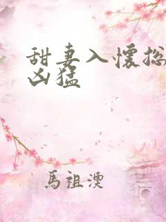 甜妻入怀总裁太凶猛