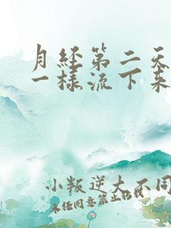 月经第二天像尿一样流下来