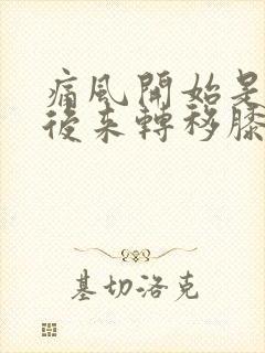 痛风开始是脚疼后来转移膝盖