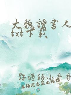 大魏读书人全本txt下载