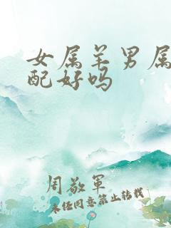 女属羊男属兔婚配好吗