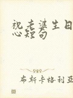 祝老婆生日最暖心短句