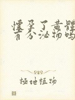 怀孕了黄体期会有分泌物吗