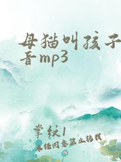 母猫叫孩子的声音mp3