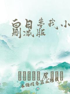 白日梦我小说未删减版