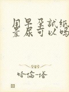 用早孕试纸不用晨尿可以吗