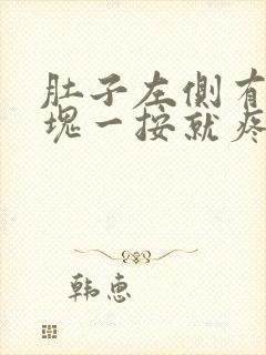 肚子左侧有个硬块一按就疼怎么回事