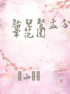 胎儿肾盂分离正常范围