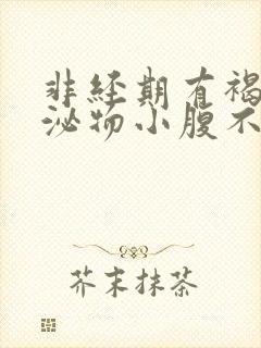 非经期有褐色分泌物小腹不适