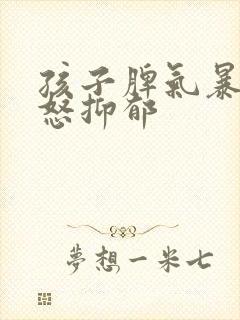 孩子脾气暴躁易怒抑郁