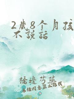 2岁8个月孩子不说话