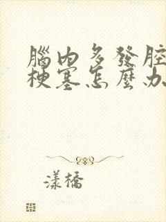 脑内多发腔隙性梗塞怎么办