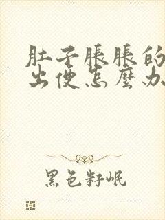 肚子胀胀的排不出便怎么办