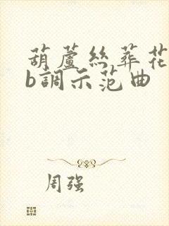 葫芦丝葬花吟降b调示范曲