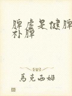 脾虚是健脾还是补脾