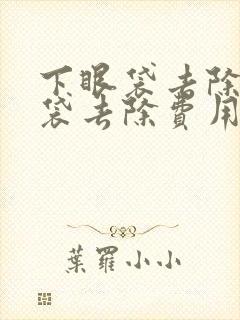 下眼袋去除术眼袋去除费用