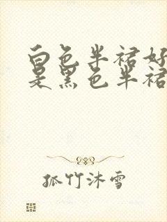 白色半裙好看还是黑色半裙好看