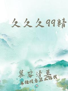 久久久99精品