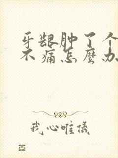 牙龈肿了个肉坨不痛怎么办