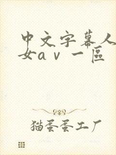 中文字幕人妻熟女aⅴ一区