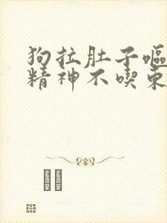 狗拉肚子呕吐没精神不吃东西咋办