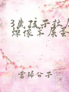 3岁孩子拉屎干燥像羊屎蛋怎么办