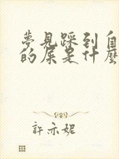 梦见踩到自己拉的屎是什么预兆