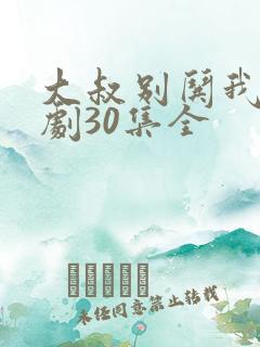 大叔别哄我了短剧30集全
