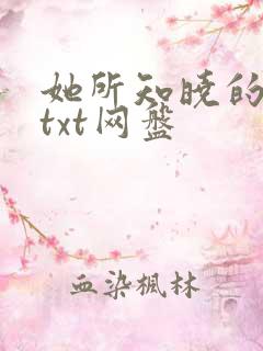 她所知晓的一切txt网盘