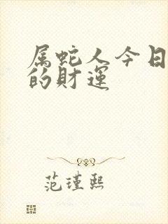 属蛇人今日打牌的财运