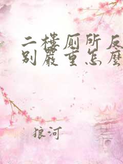 二楼厕所反味特别严重怎么办