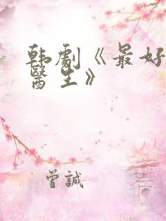 韩剧《最好的女医生》