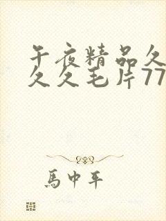 午夜精品久久久久久毛片777