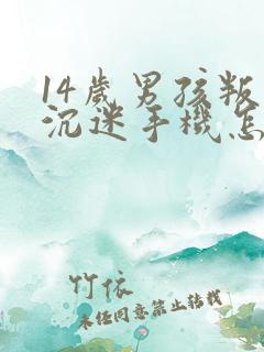 14岁男孩叛逆沉迷手机怎么管教