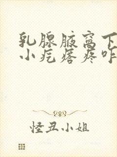 乳腺腋窝下有个小疙瘩疼咋回事